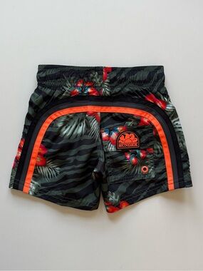 Sundek Boys REPREVE® Elasticized Waist Floral Print Swim Shorts, Thyme - Size 2